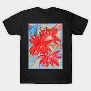 Red lotuses reflected T-Shirt